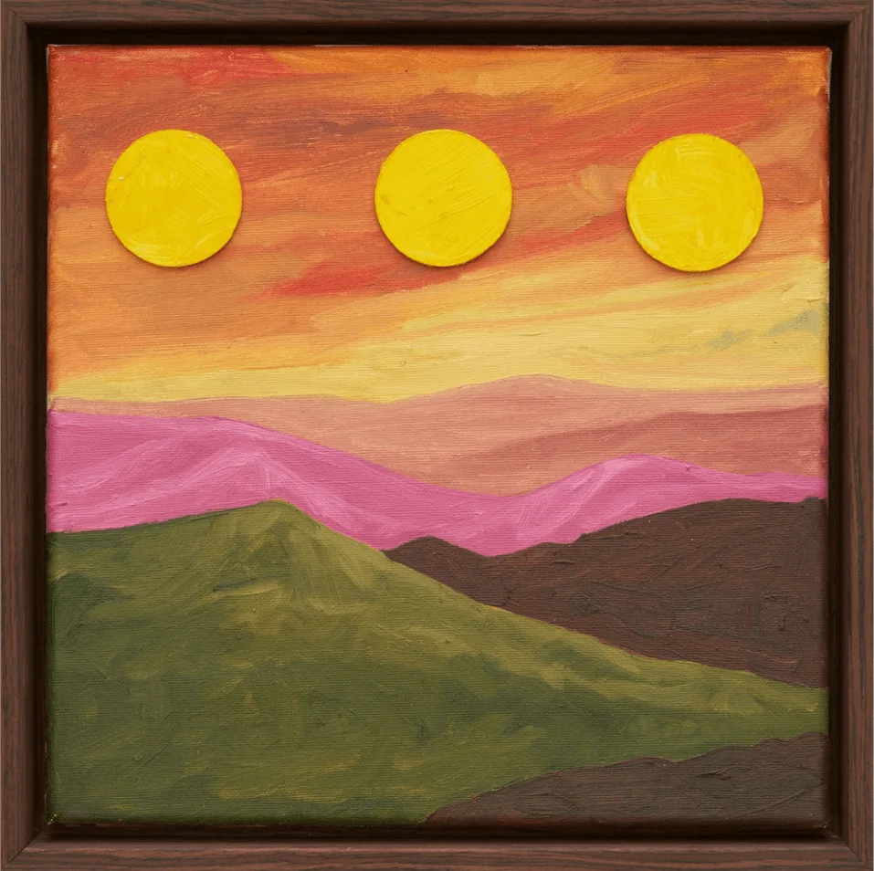 Paysage aux trois soleils