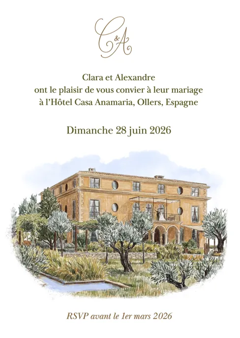 Clara & Alexandre, faire-part